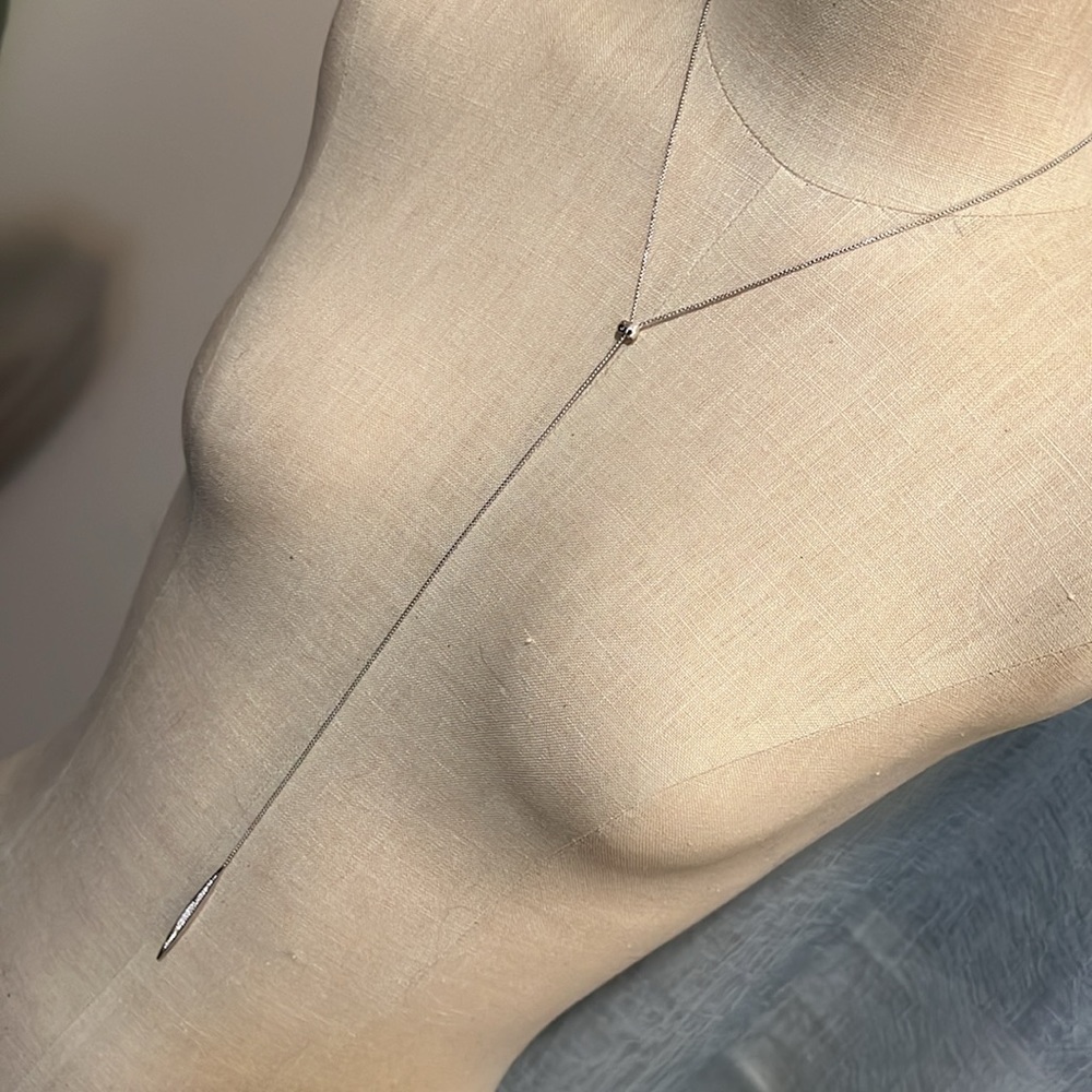 Rhinestone Slide Adjustable Necklace. - image 1